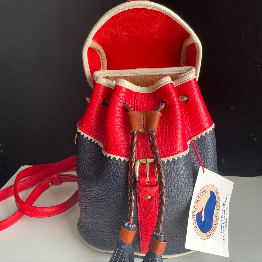 Dooney and Bourke Leather Teton mini Backpack awl multi color - Picture 13 of 16
